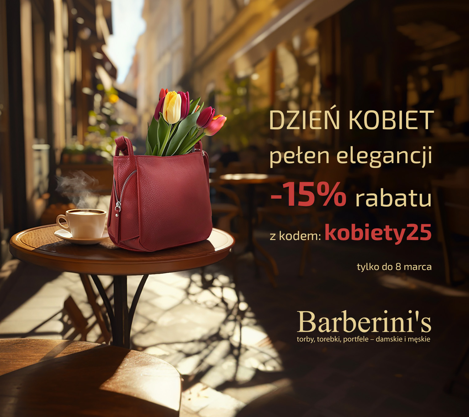 Dzień Kobiet w Barberini's – 15% Zniżki z Kodem kobiety25