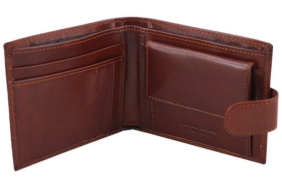 Portfel męski skórzany Barberinis - Brązowy
