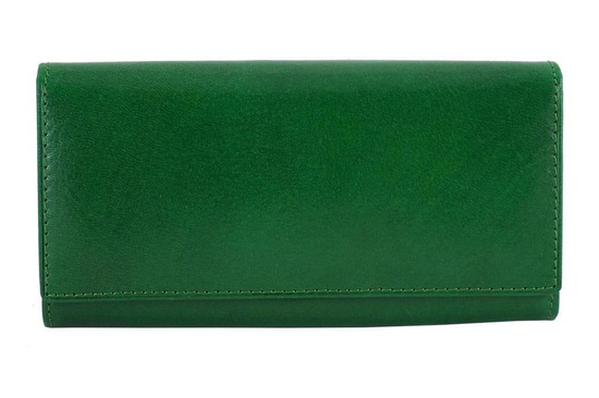 Skórzany portfel damski - Barberini's - Czarny 