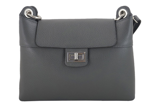 Torebka damska skórzana crossbody - Granatowa