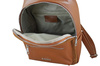 Plecak casual skórzany z zamszem - Brązowy jasny 