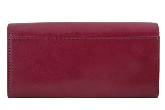 Skórzany portfel damski - Czarny 