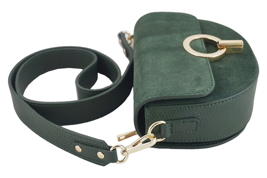 Modna torebka wizytowa skórzana - Brązowa jasna