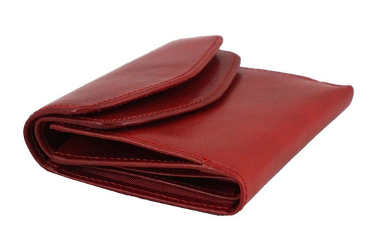 Barberini's - portfel ze skóry naturalnej - Czerwony 