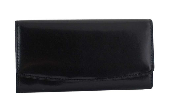 Skórzany portfel damski - Barberini's - Brązowy ciemny