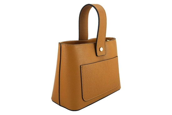 Torebki skórzane listonoszki - Barberini's - Szara ciemna 