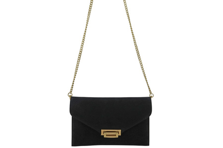 Stylowa kopertówka zamszowa Barberinis - Czarna