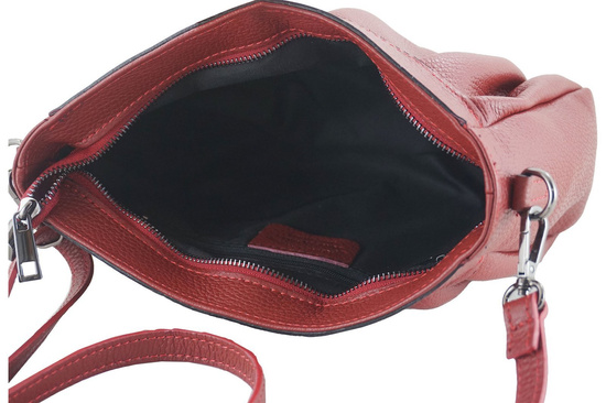 Modna marszczona torebka damska - Szara ciemna 