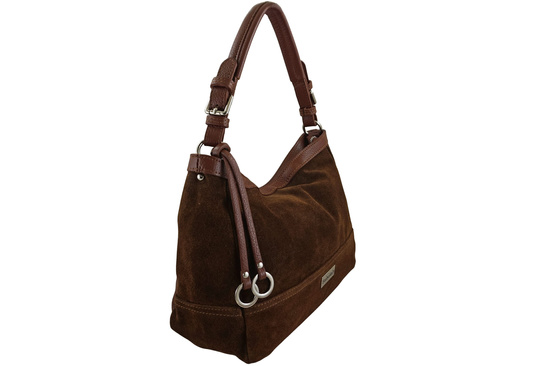 Torebka Barberinis zamszowa klasyczna - Brązowa 