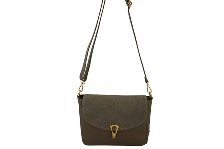 Torebka Barberinis ze złotym zapięciem - Beżowa ciemna