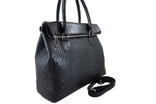 Elegancka torebka do pracy - Czarna