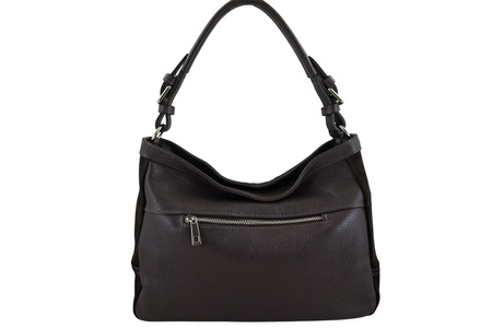 Torebka Barberinis zamszowa klasyczna - Brązowa ciemna