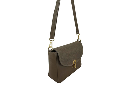 Torebka Barberinis ze złotym zapięciem - Beżowa ciemna