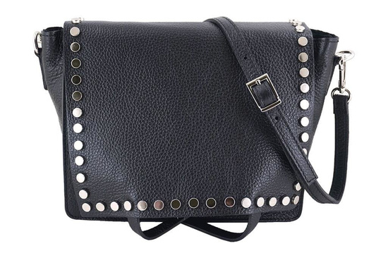 Torebka - listonoszka damska skórzana Barberini's - Granatowa