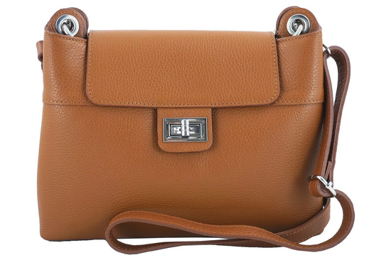Torebka damska skórzana crossbody - Granatowa