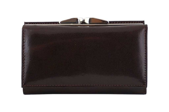 Portfel damski klasyczny skórzany - Niebieski