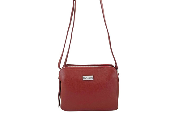 Torebka skórzana damska włoska - Czerwona