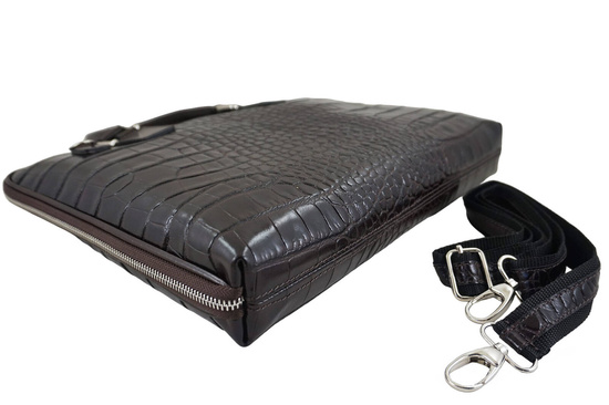 Torba na laptopa damska skórzana Barberinis - Brązowa ciemna 