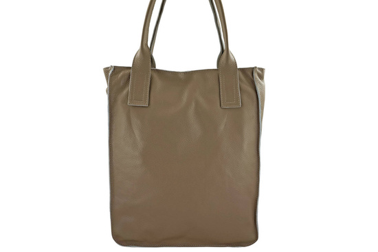 Torba shopper bag do pracy - beżowa