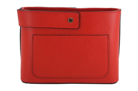 Torebki skórzane listonoszki - Barberini's - Szara ciemna 