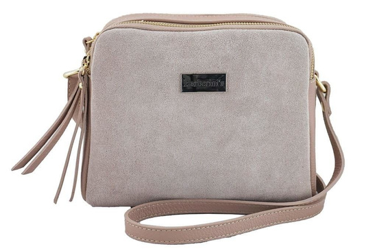 Damska skórzana listonoszka włoska - Czerwona jasna