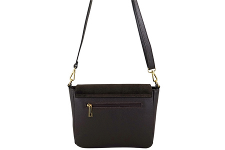 Torebka Barberinis ze złotym zapięciem - Brązowa ciemna