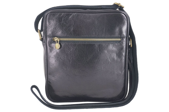 Męska torba CASUAL z regulowanym paskiem - Czarna