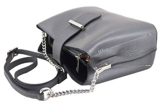 Torebka wizytowa na ramię - Szara ciemna