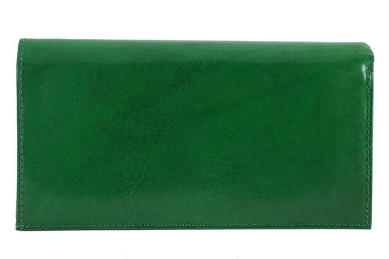 Klasyczny portfel skórzany damski - Czarny