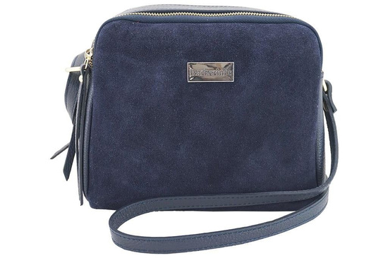 Damska skórzana listonoszka włoska - Czerwona jasna