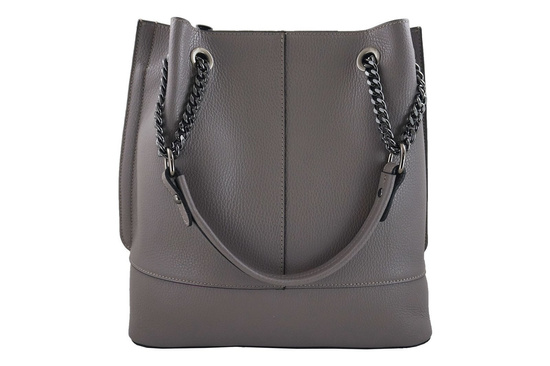 Modna torebka skórzana damska - Zielona ciemna