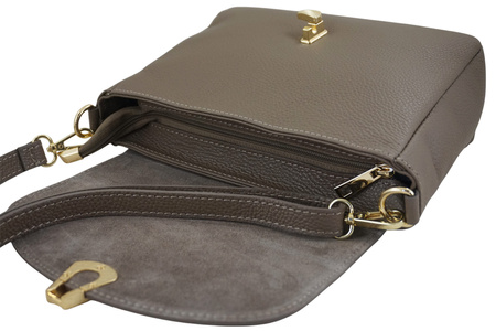 Torebka Barberinis ze złotym zapięciem - Beżowa ciemna