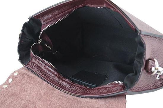 Torebka - listonoszka damska skórzana Barberini's - Granatowa