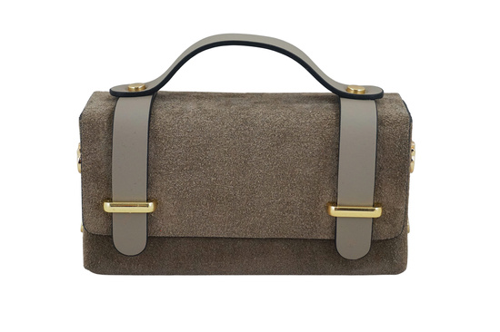 Zamszowa torebka Barberinis wizytowa - Beżowa  