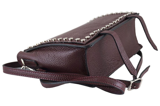 Torebka - listonoszka damska skórzana Barberini's - Granatowa