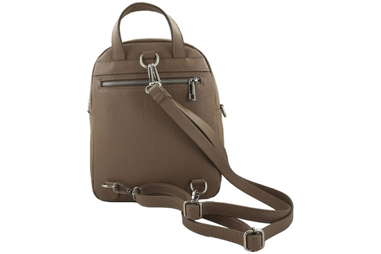 Modne plecaki skórzane - Czarny 