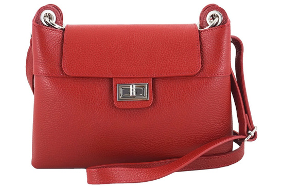 Torebka damska skórzana crossbody - Granatowa