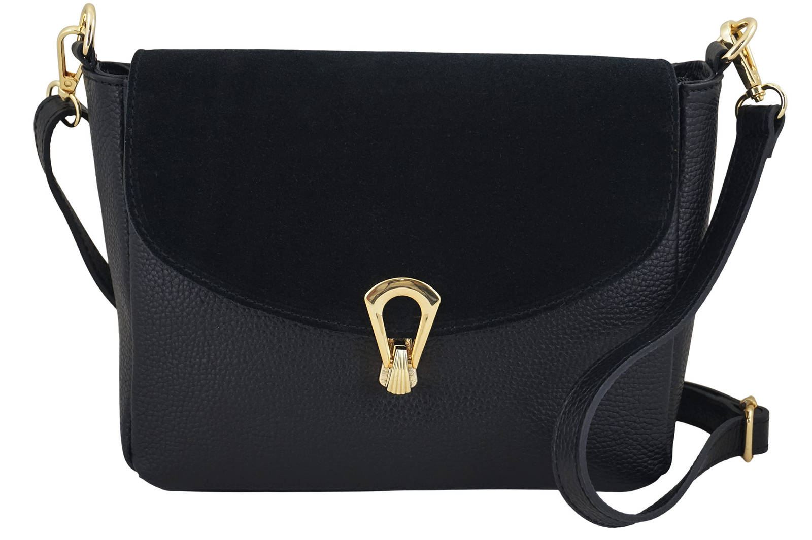 Torebka Barberinis ze złotym zapięciem - Czarna