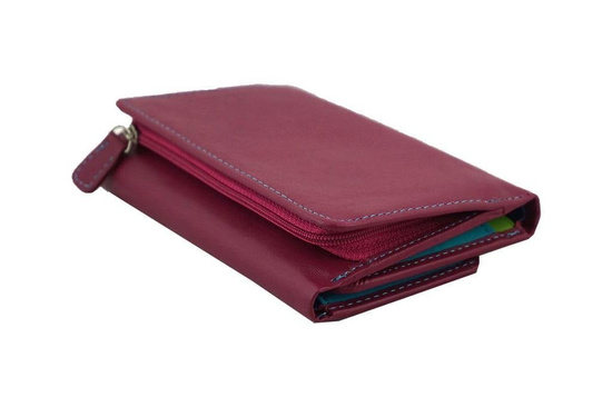 Barberini's klasyczny portfel damski - Fuksja 