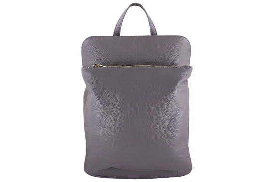 Modny plecak skórzany - Barberini's - Bordowy 