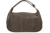 Elegancka torebka zamszowa na ramię - Beżowa ciemna 