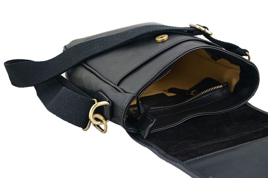 Torba męska ze skóry naturalnej na ramię - Brązowa