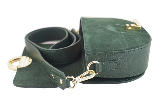 Modna torebka wizytowa skórzana - Czerwona