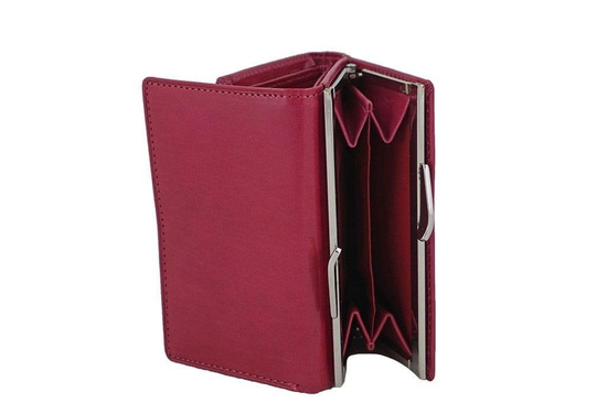 Portfel damski klasyczny skórzany - Niebieski