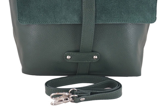 Torba skórzana shopper bag A4 -Brązowa ciemna 