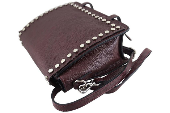 Torebka - listonoszka damska skórzana Barberini's - Granatowa