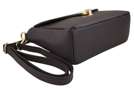 Torebka Barberinis ze złotym zapięciem - Brązowa ciemna