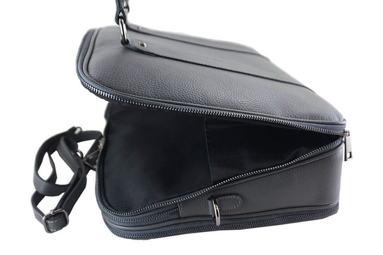 Aktówka skórzana damska - Barberini's - Czarna