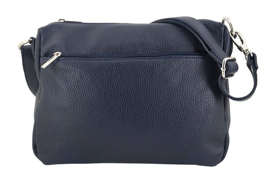 Torebka ze skóry naturalnej - listonoszka Bordowa