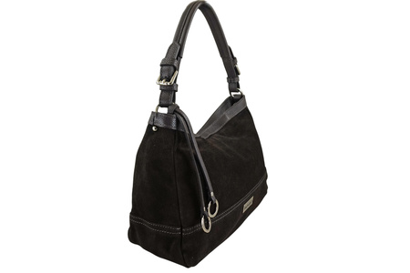 Torebka Barberinis zamszowa klasyczna - Brązowa ciemna